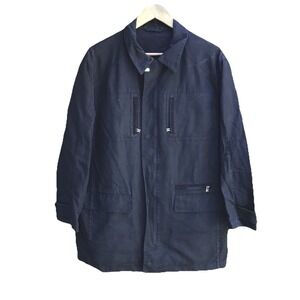 Husky Made in Italy Navy Utility Field Jacket Coat Men's XL Designer
